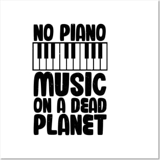 No Piano Music On A Dead Planet Posters and Art